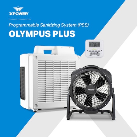 Xpower Olympus PLUS Programmable Sanitizing System, Automatic Overnight Indoor Air Quality Solution PSS2